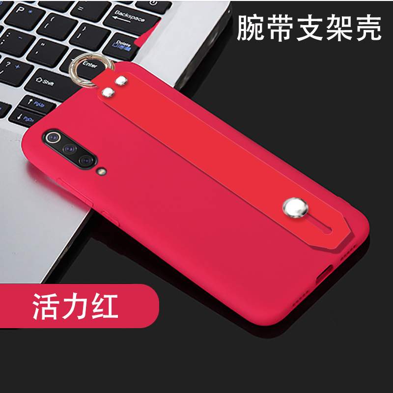 Xiaomi Mi 9 Lite Coque Protection Rouge Petit Personnalisé Transparent