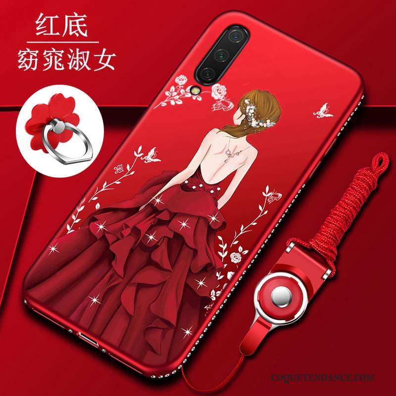 Xiaomi Mi 9 Se Coque Délavé En Daim Personnalisé Très Mince Net Rouge Fluide Doux