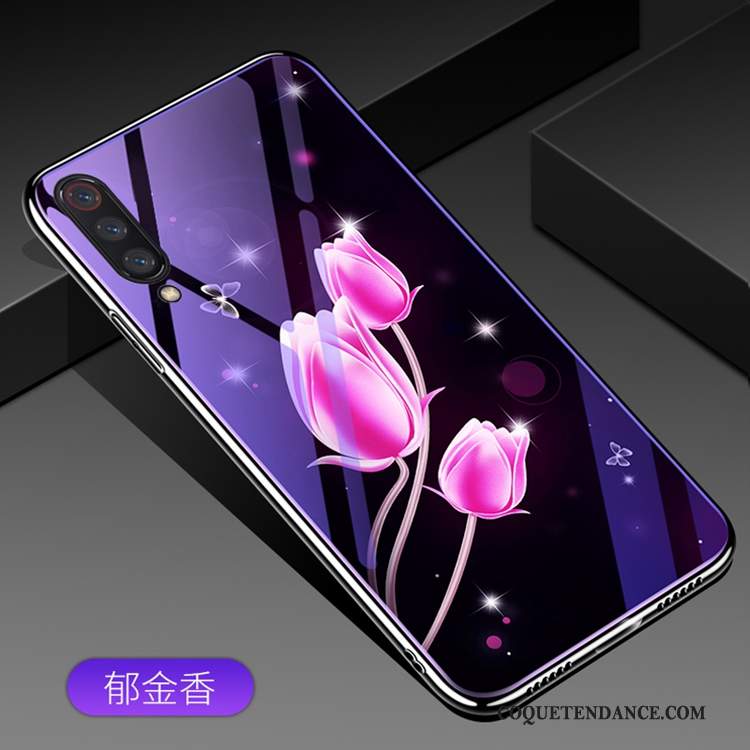 Xiaomi Mi 9 Se Coque Fleur Tempérer De Téléphone Membrane Verre