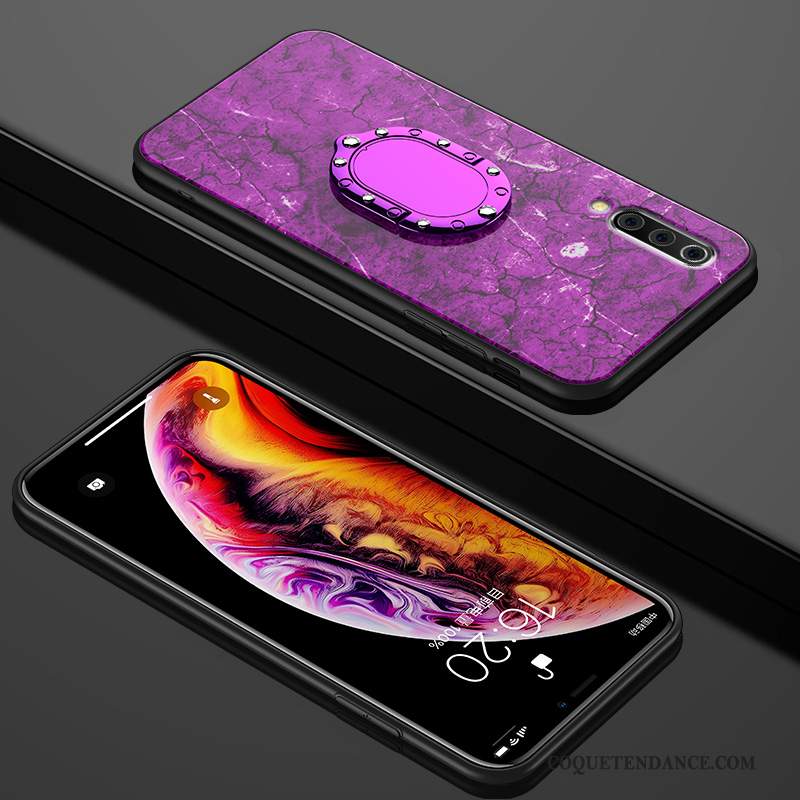 Xiaomi Mi 9 Se Coque Violet Modèle Fleurie Verre Petit De Téléphone