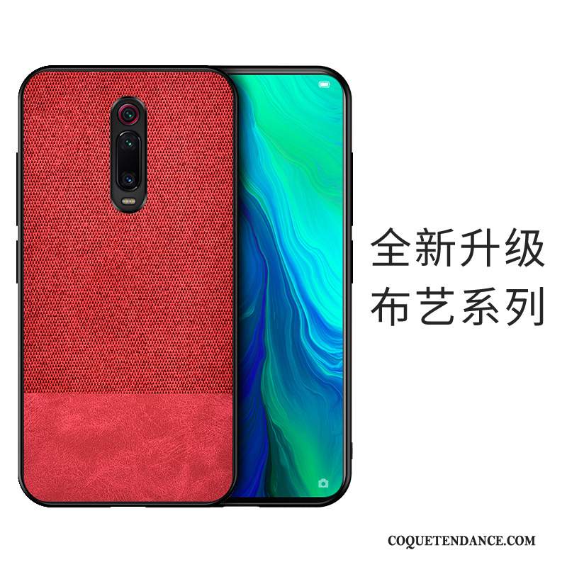 Xiaomi Mi 9t Coque Rouge Étui Protection Fluide Doux Petit