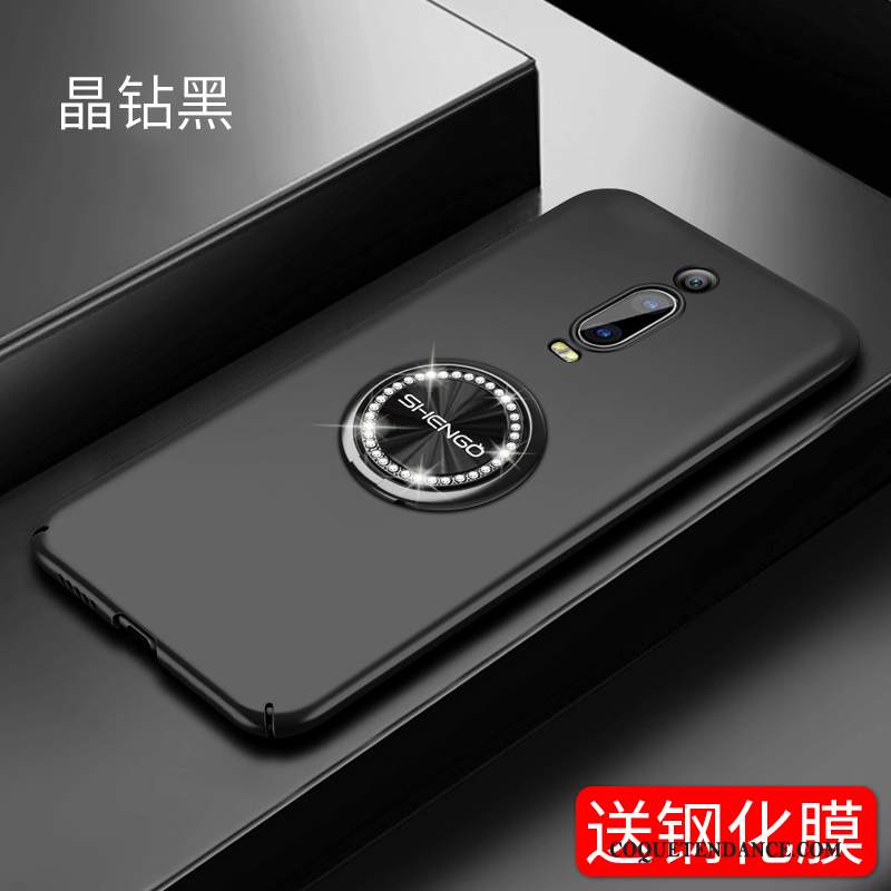 Xiaomi Mi 9t Coque Support Tendance Noir De Téléphone