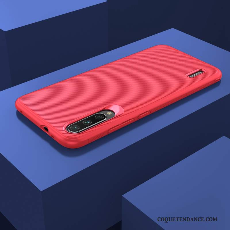 Xiaomi Mi A3 Coque Couleur Unie Membrane Silicone Simple Tempérer