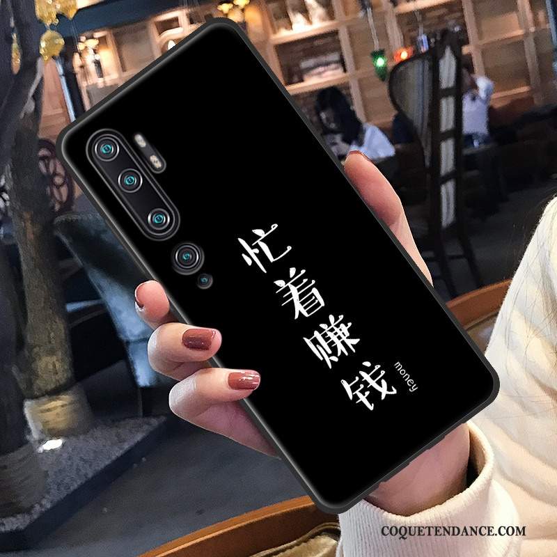 Xiaomi Mi Note 10 Coque De Téléphone Petit Noir Étui Créatif