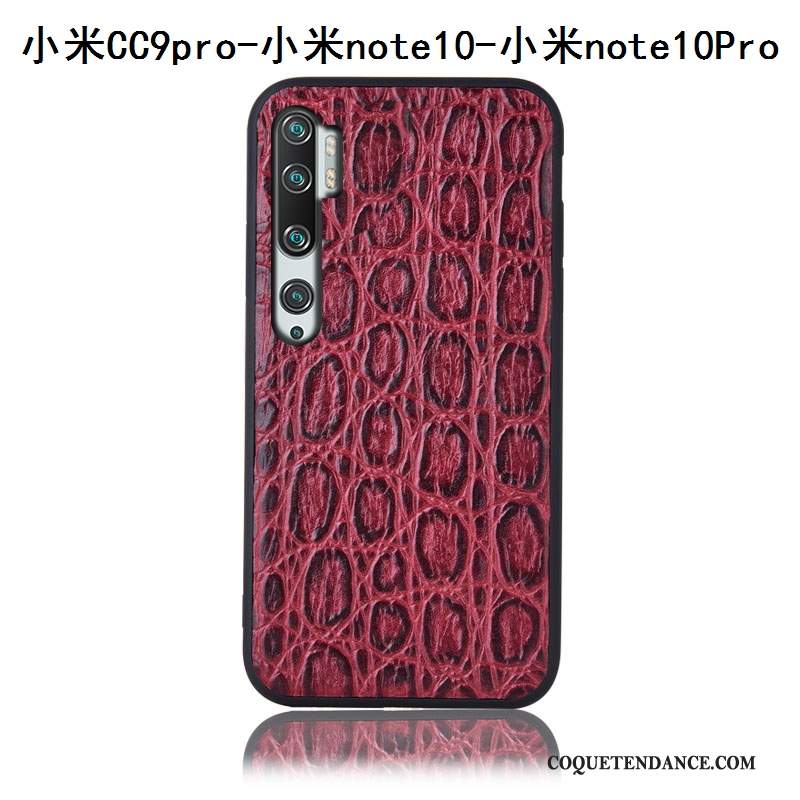 Xiaomi Mi Note 10 Coque Étui Protection Rouge Incassable De Téléphone