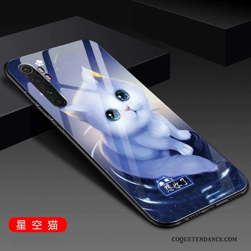 Xiaomi Mi Note 10 Lite Coque Petit Bleu Difficile Silicone Amoureux