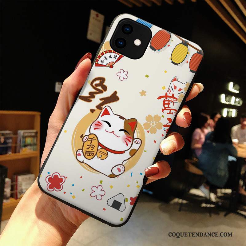 iPhone 11 Coque Dessin Animé Protection Chat Charmant Incassable