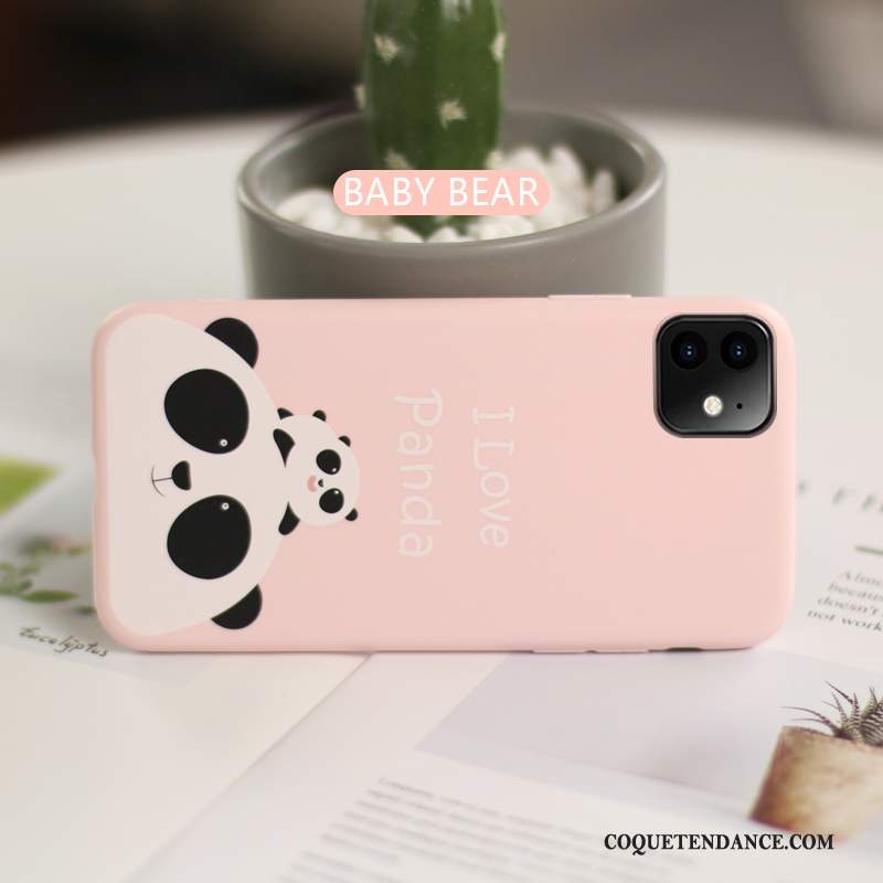 iPhone 11 Coque Mode Tendance Silicone Incassable Chat