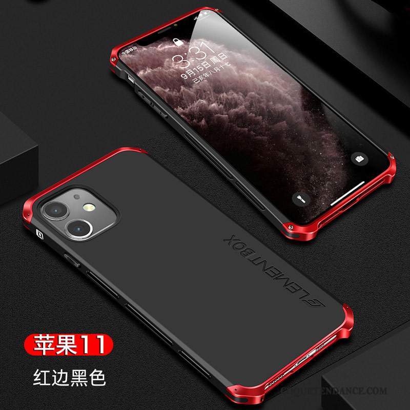 iPhone 11 Coque Métal Difficile Tendance Tout Compris Incassable