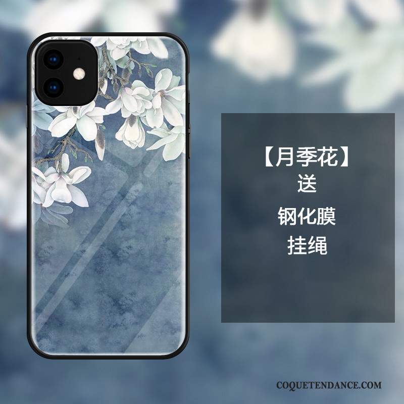 iPhone 11 Coque Verre Étui Frais Petit Protection