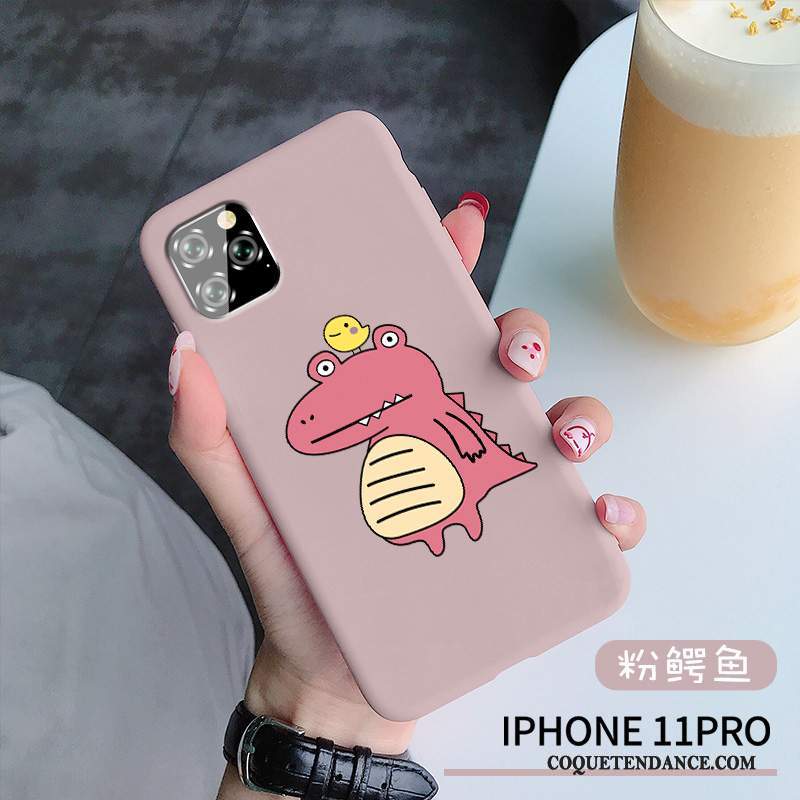 iPhone 11 Pro Coque Crocodile Créatif Étui Incassable