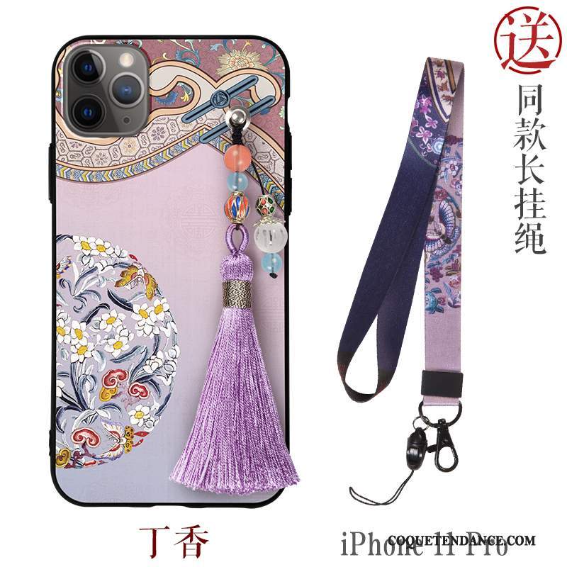 iPhone 11 Pro Coque De Téléphone Nouveau Silicone Style Chinois Incassable