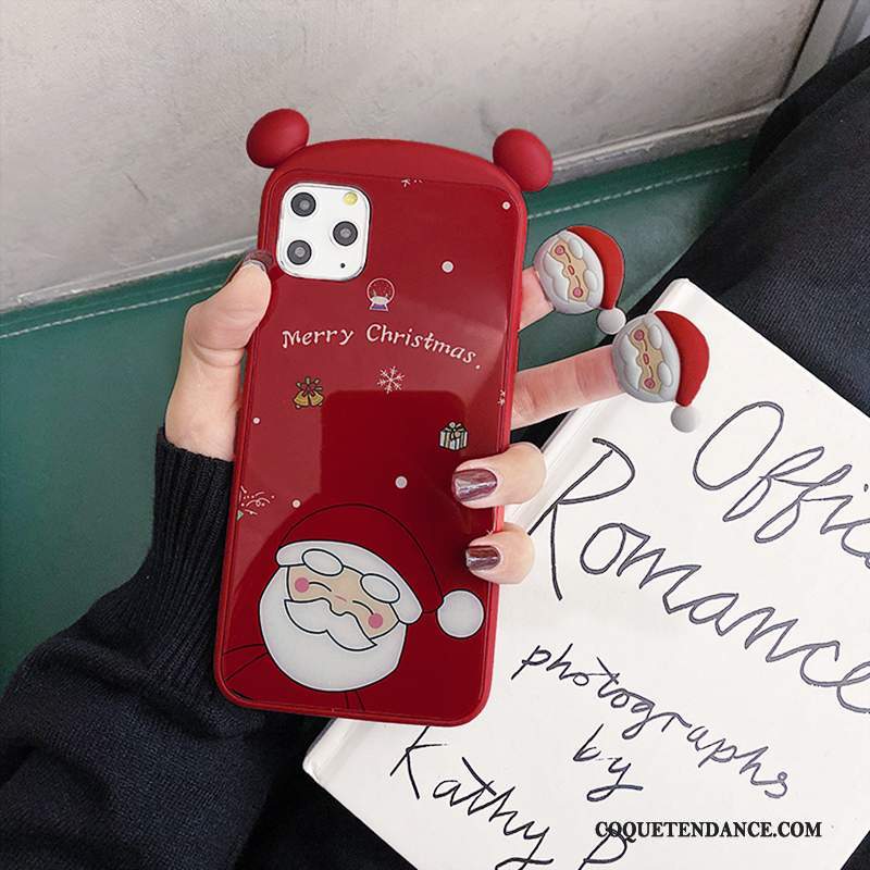 iPhone 11 Pro Coque Dessin Animé De Téléphone Elk Verre Noël