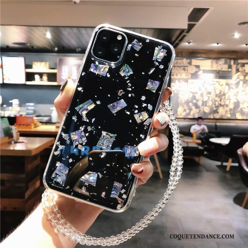 iPhone 11 Pro Coque Ornements Suspendus Tout Compris Étui Marque De Tendance Bleu