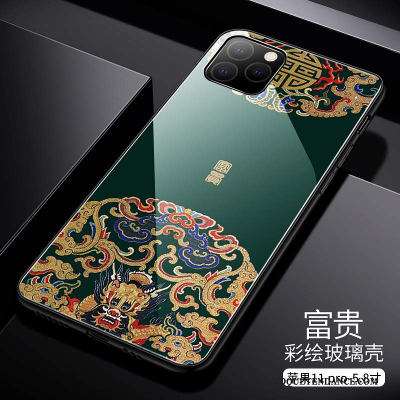 iPhone 11 Pro Coque Personnalité Nouveau Étui Style Chinois Tendance
