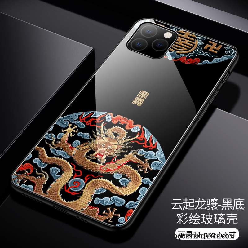 iPhone 11 Pro Coque Personnalité Nouveau Étui Style Chinois Tendance