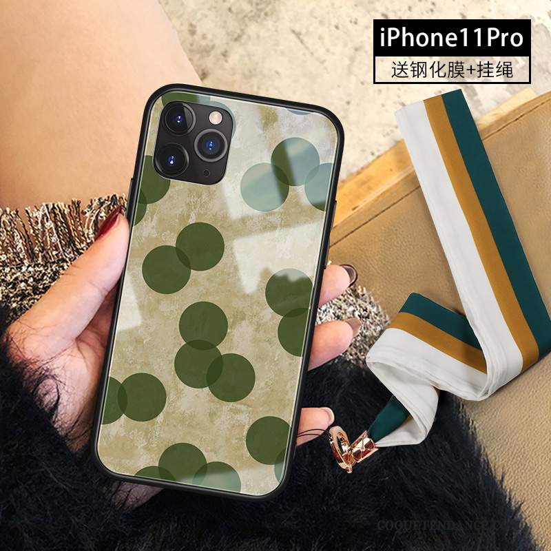 iPhone 11 Pro Coque Points Nouveau Point D'onde Marque De Tendance Ornements Suspendus