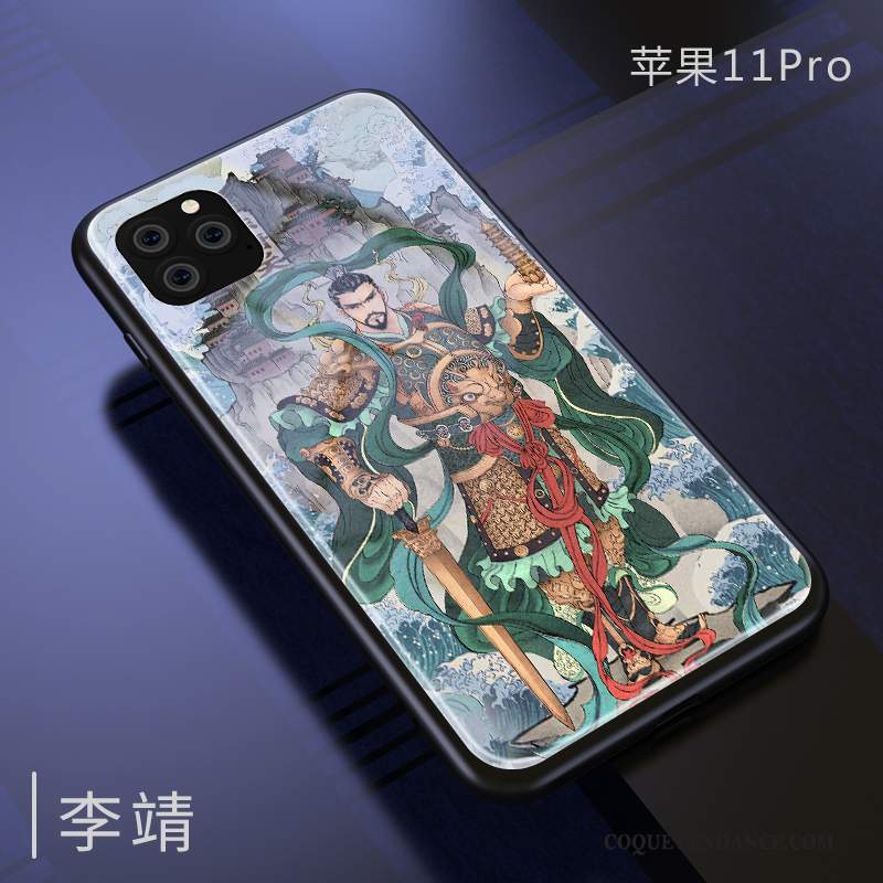 iPhone 11 Pro Coque Style Chinois Marque De Tendance Silicone Étui Nouveau