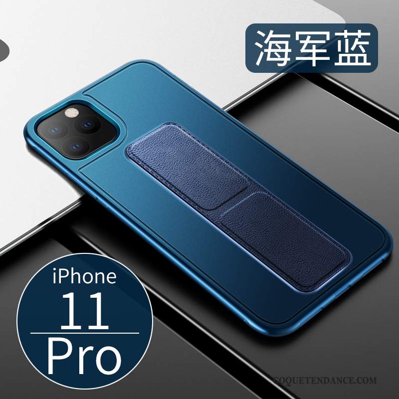 iPhone 11 Pro Coque Étui En Cuir Coque De Téléphone Protection Fluide Doux
