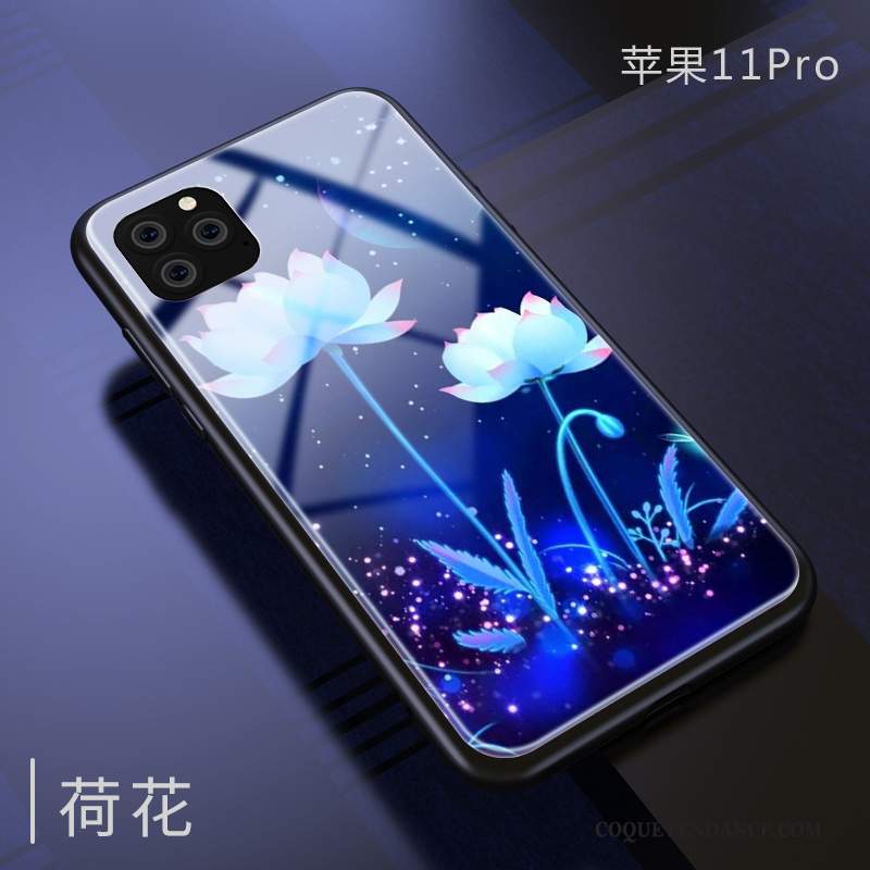 iPhone 11 Pro Coque Étui Miroir Bleu Protection Nouveau