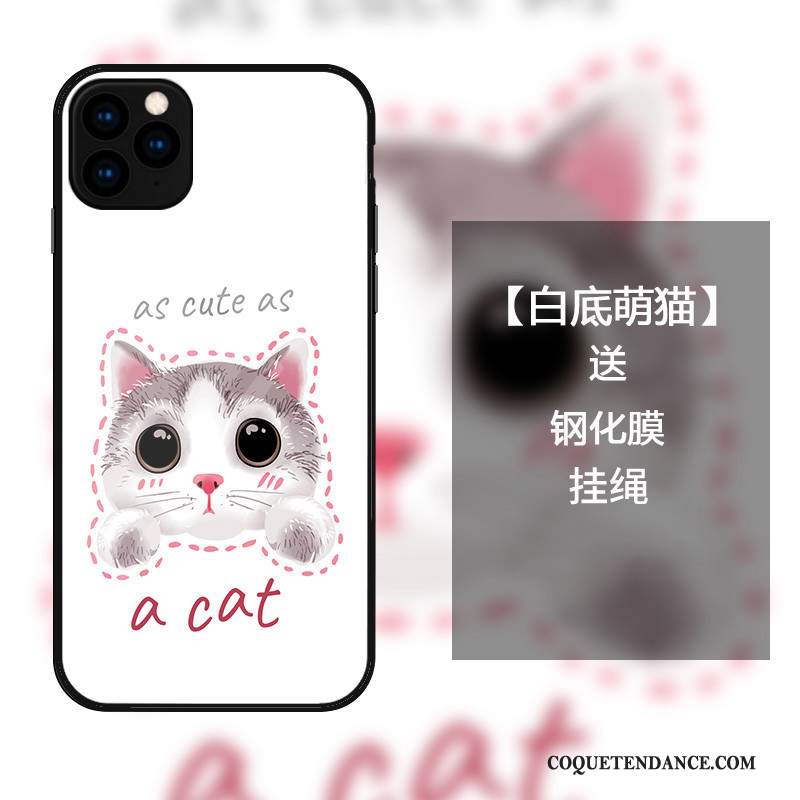 iPhone 11 Pro Max Coque Mignonne Dessin Animé Incassable Verre Charmant