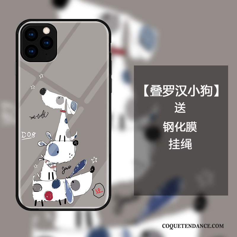 iPhone 11 Pro Max Coque Mignonne Dessin Animé Incassable Verre Charmant