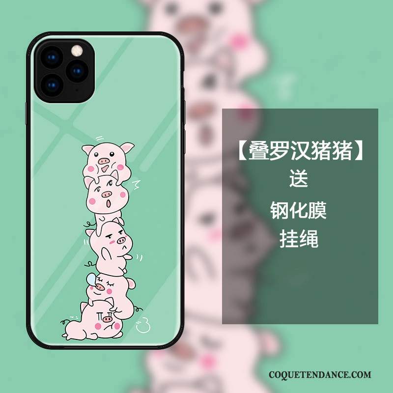 iPhone 11 Pro Max Coque Mignonne Dessin Animé Incassable Verre Charmant