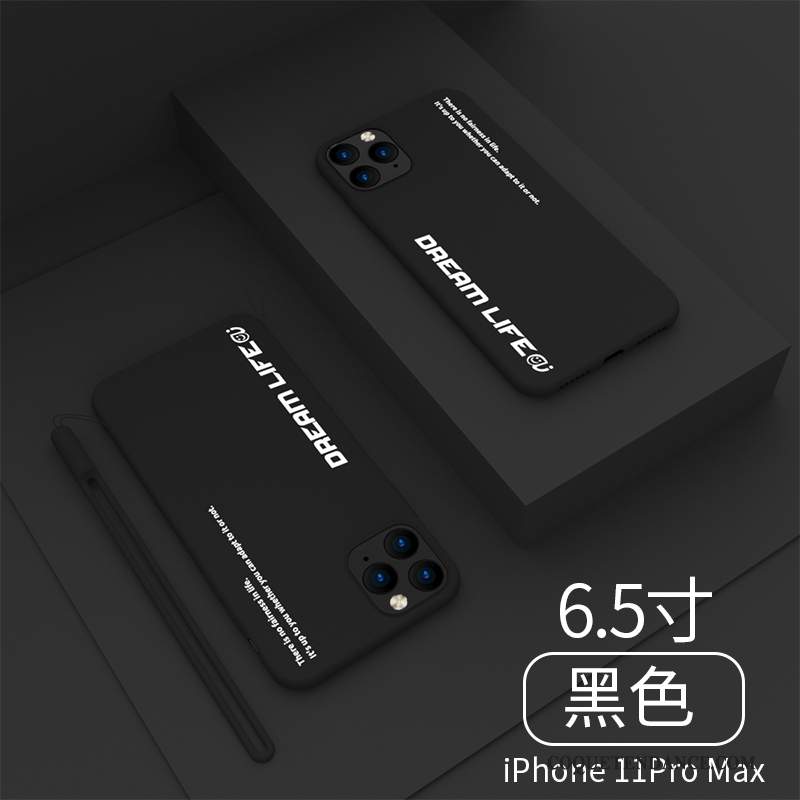 iPhone 11 Pro Max Coque Étui Ornements Suspendus Net Rouge Incassable