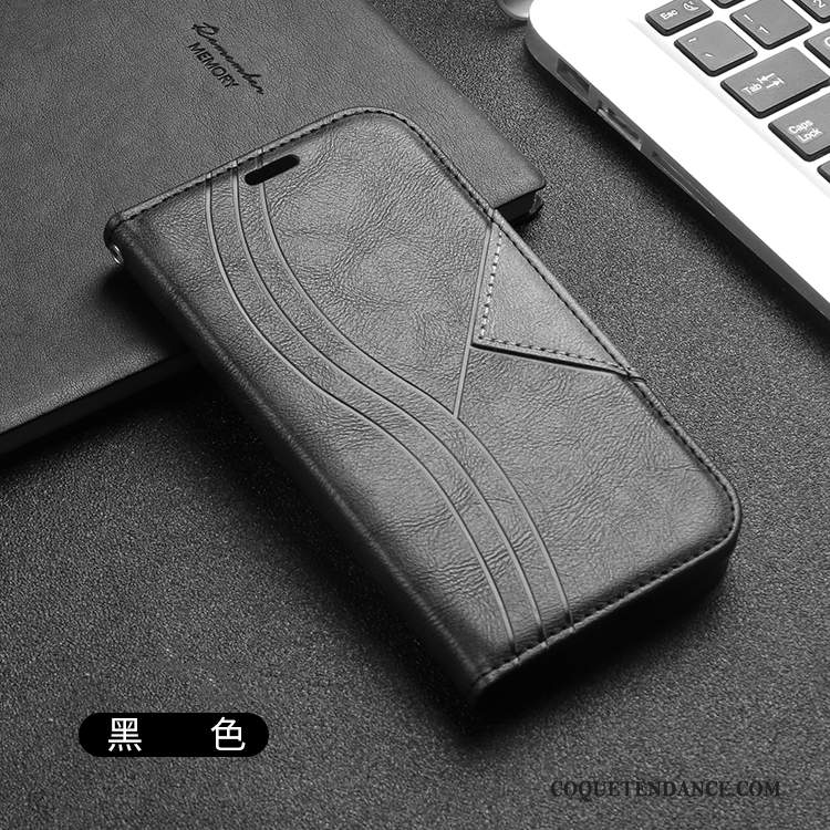 iPhone 12 Coque Housse Créatif Noir Carte Personnalité