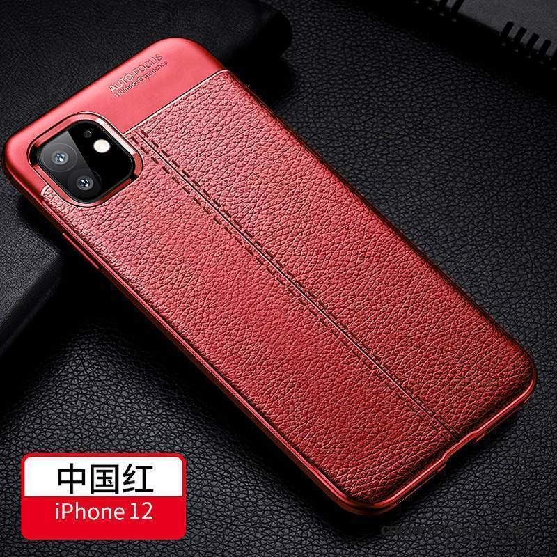 iPhone 12 Coque Luxe Simple Business Protection Incassable