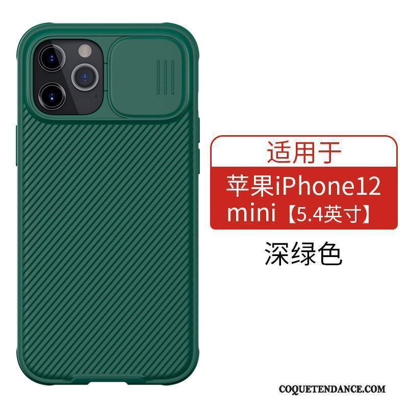 iPhone 12 Mini Coque Vert Incassable Créatif Protection Or