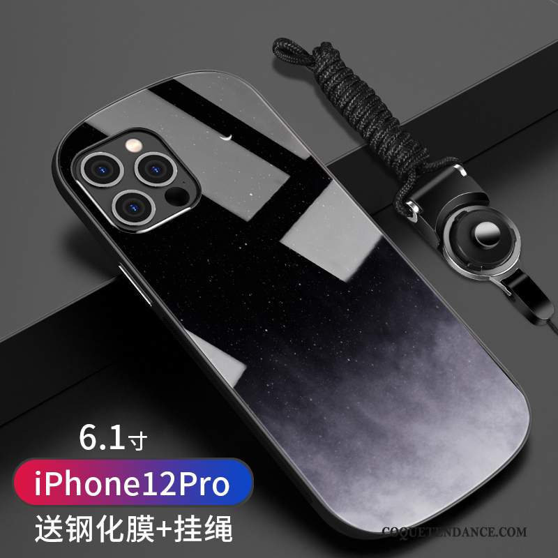iPhone 12 Pro Coque Protection Créatif Étui De Téléphone Verre