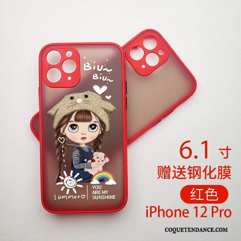 iPhone 12 Pro Coque Pu Incassable De Téléphone Étui