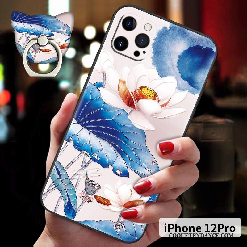 iPhone 12 Pro Coque Silicone Incassable De Téléphone Tout Compris Style Chinois