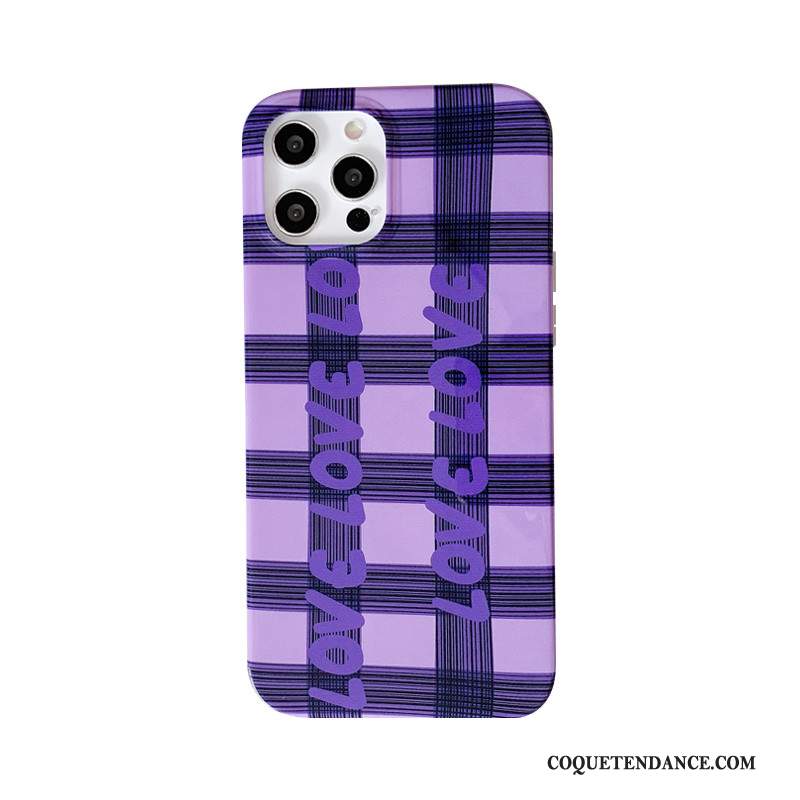 iPhone 12 Pro Max Coque Tendance Étui De Téléphone Protection Violet