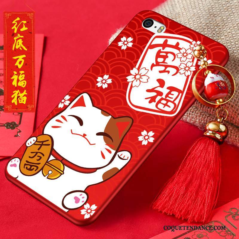 iPhone 4/4s Coque Chat Rouge Protection Étui Fluide Doux