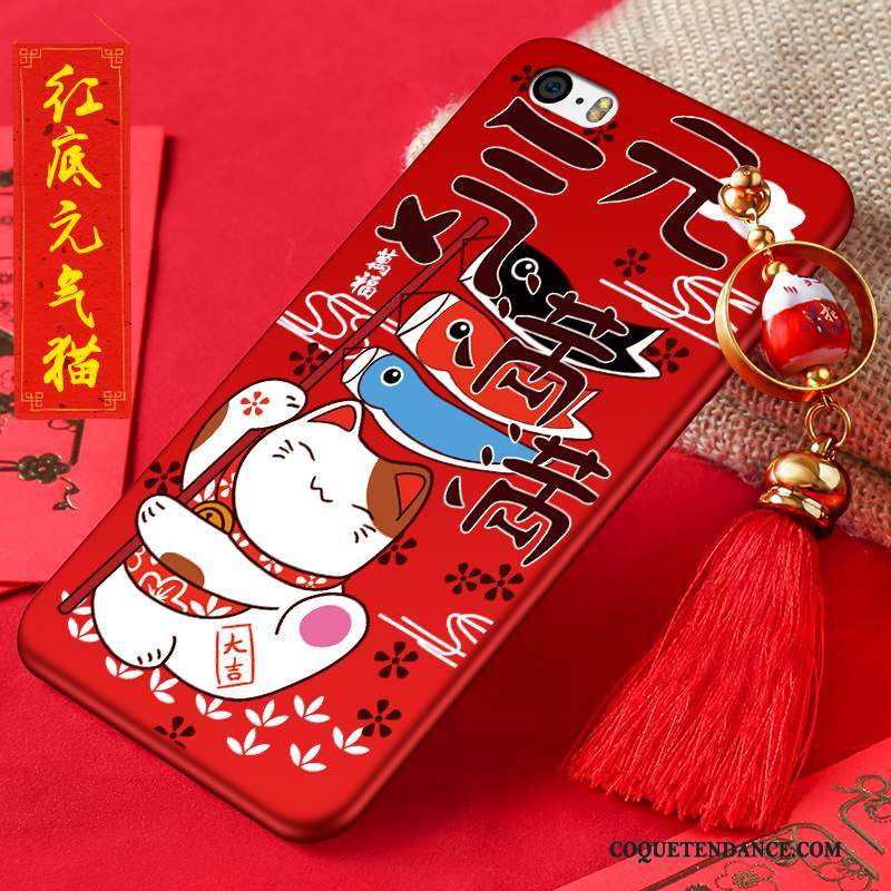 iPhone 4/4s Coque Chat Rouge Protection Étui Fluide Doux