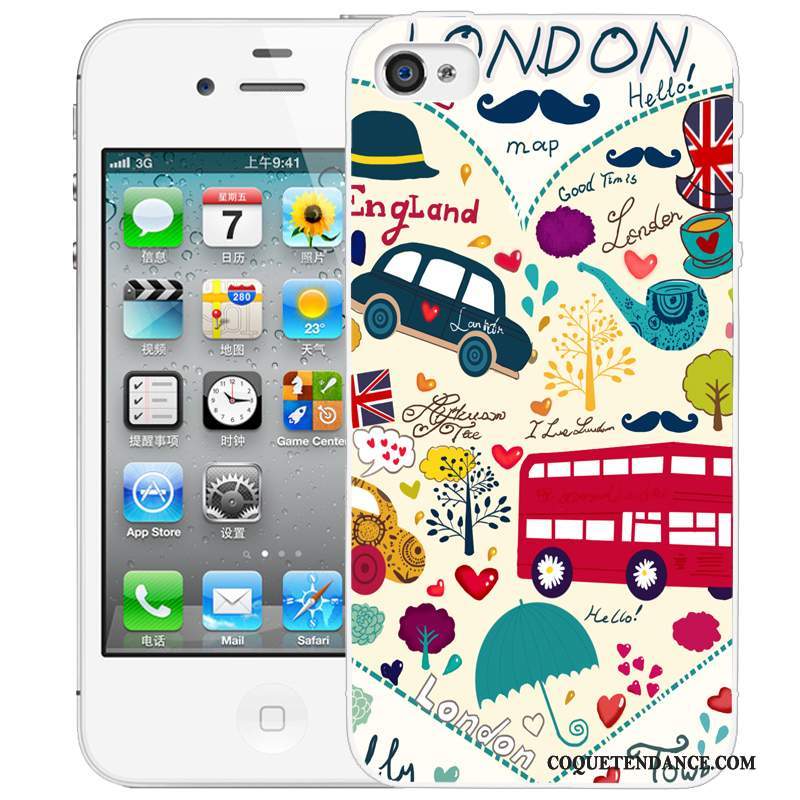 iPhone 4/4s Coque De Téléphone Peinture Dessin Animé Protection Gaufrage