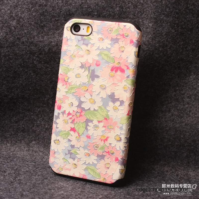 iPhone 5/5s Coque De Téléphone Silicone Créatif Rose Incassable