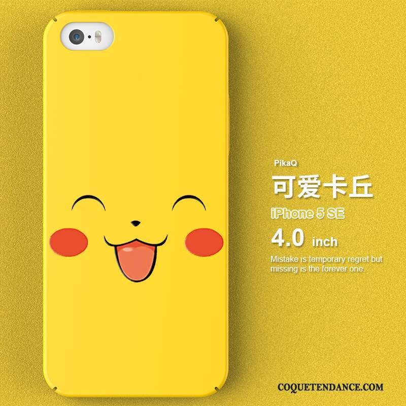 iPhone 5/5s Coque Incassable Simple Difficile Jaune Délavé En Daim