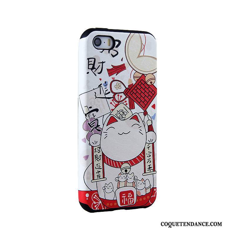 iPhone 5/5s Coque Protection Dessin Animé Peinture Gaufrage De Téléphone