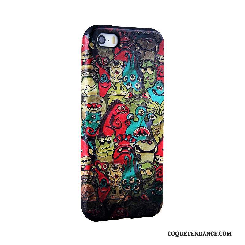 iPhone 5/5s Coque Protection Dessin Animé Peinture Gaufrage De Téléphone