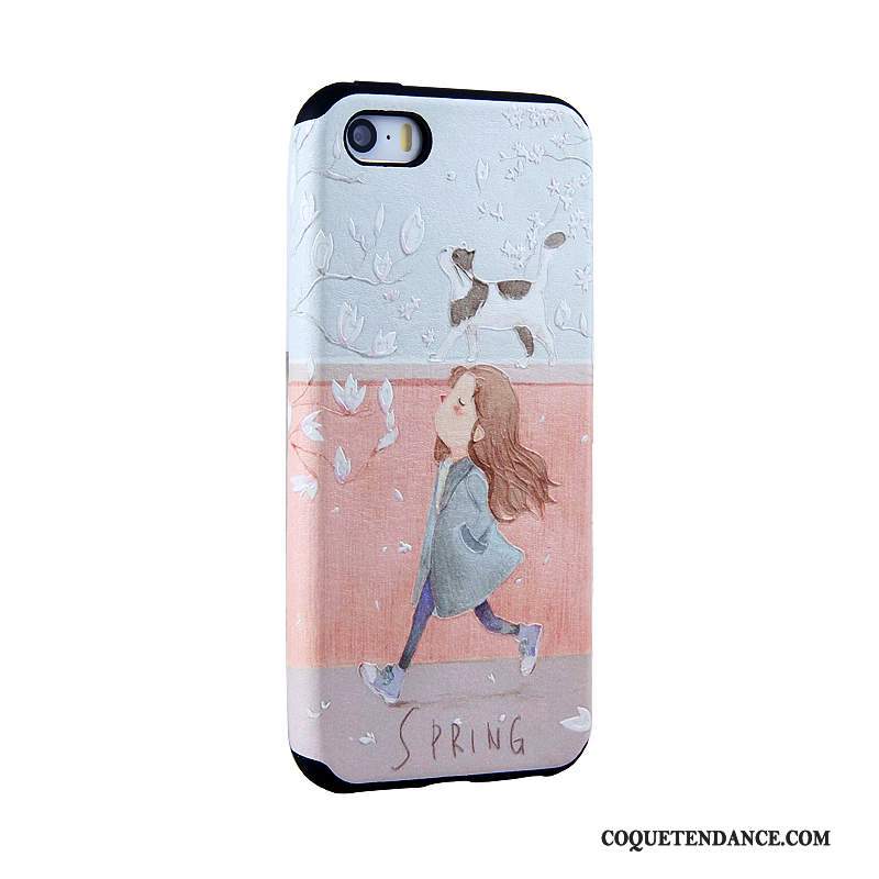 iPhone 5/5s Coque Protection Dessin Animé Peinture Gaufrage De Téléphone