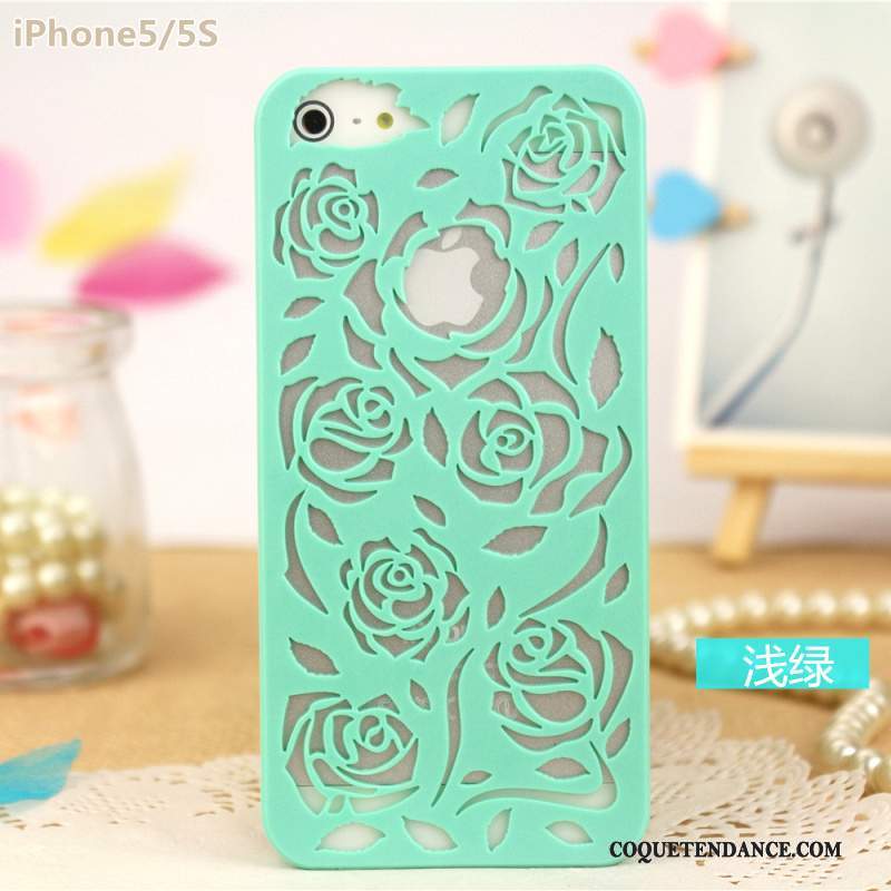 iPhone 5/5s Coque Protection Étui Fleur Sculpté