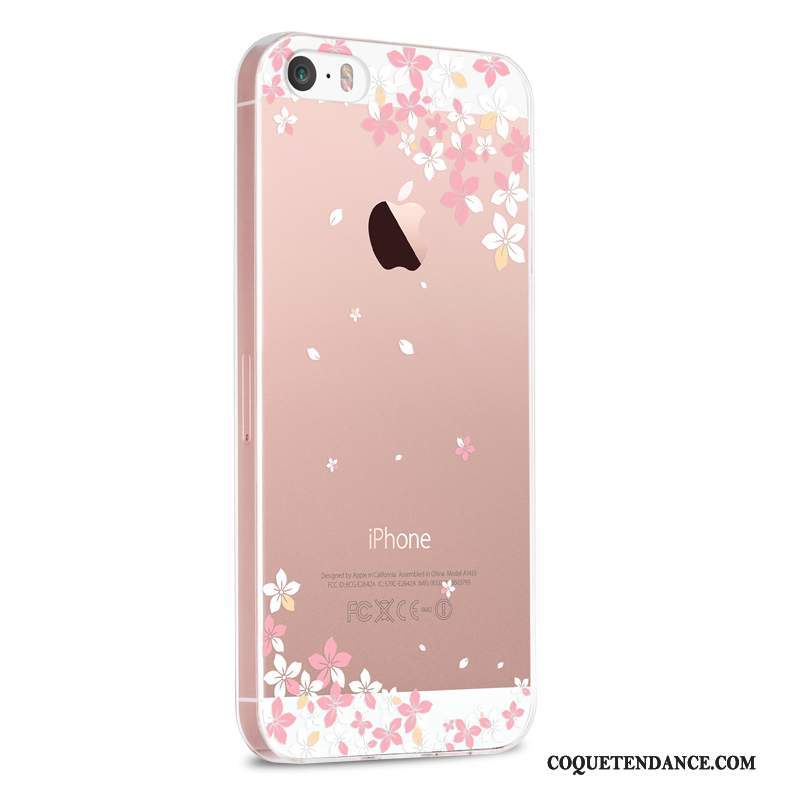iPhone 5/5s Coque Rose Charmant De Téléphone Très Mince Incassable