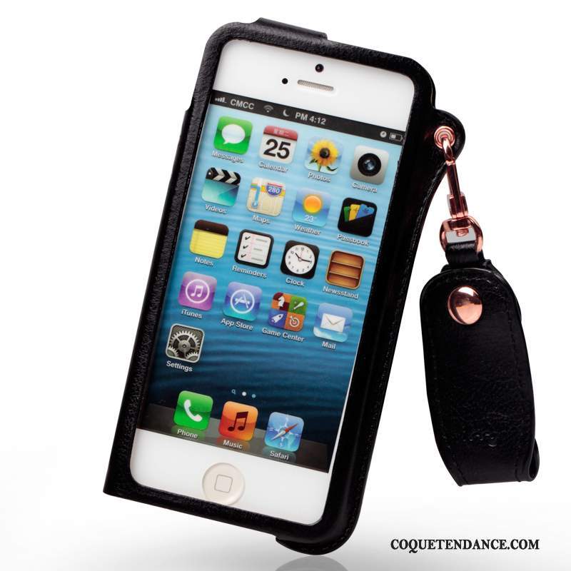 iPhone 5/5s Coque Étui En Cuir Mince Protection Rose
