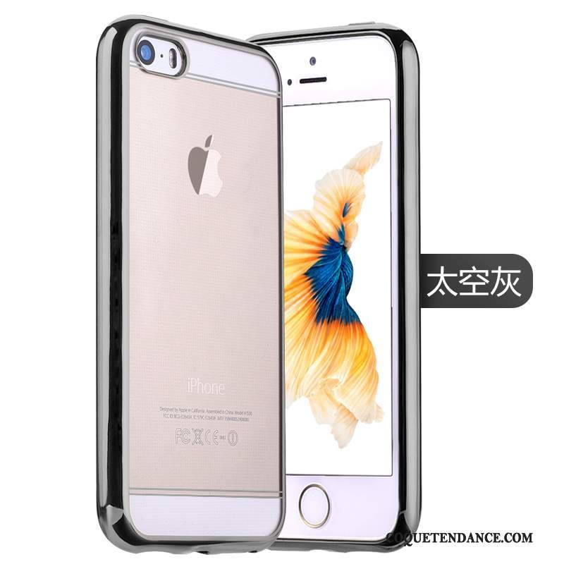 iPhone 5/5s Coque Étui Silicone Protection Rose De Téléphone