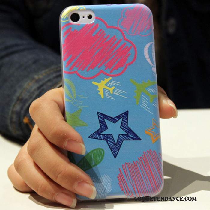 iPhone 5c Coque Bleu De Téléphone Multicolore Incassable Protection