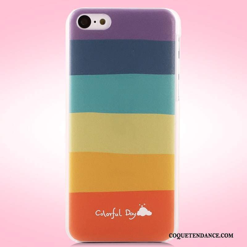 iPhone 5c Coque Multicolore Peinture Difficile Étui