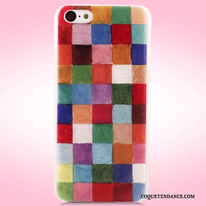 iPhone 5c Coque Multicolore Peinture Difficile Étui